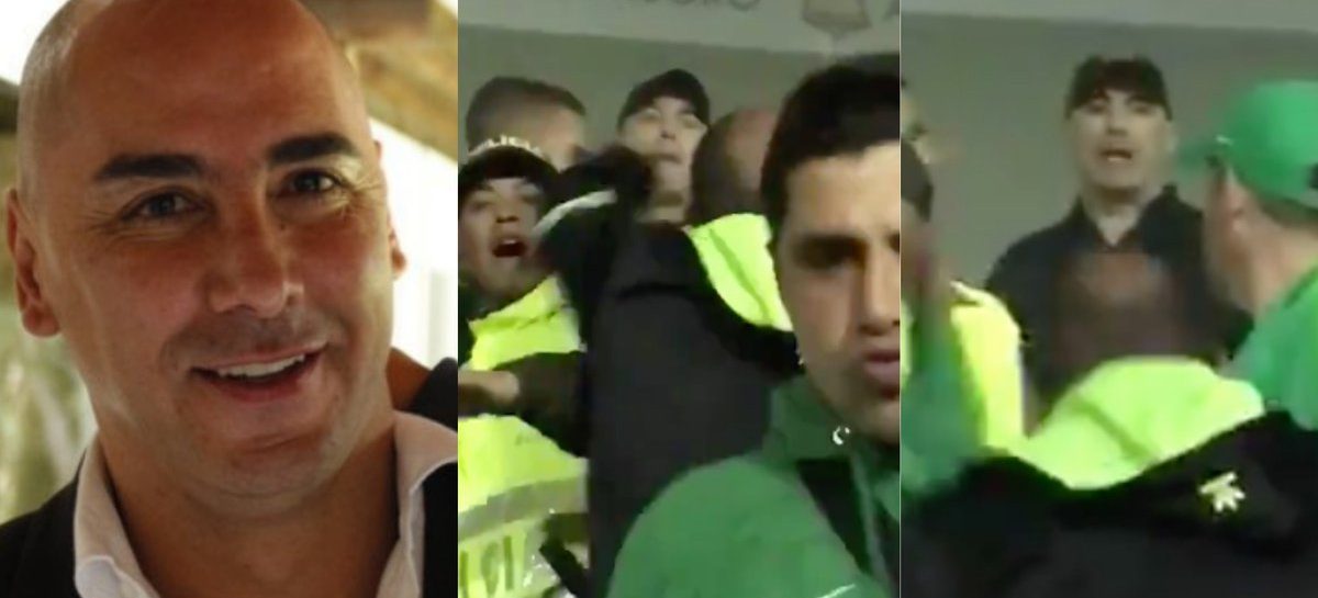 Enfrentamiento verbal entre hinchas de Nacional y directivo de Rionegro