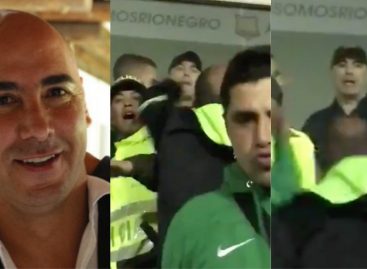 Enfrentamiento verbal entre hinchas de Nacional y directivo de Rionegro