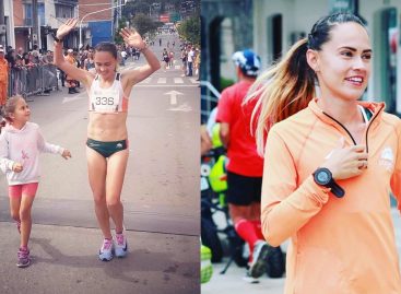 Carolina Tabares, de la mano de su hija Melanie