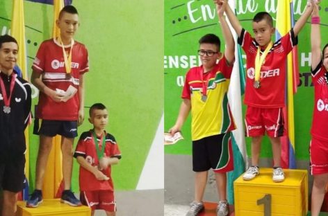 Los hermanos Otálvaro dominaron la Copa Oriente de Tenis de Mesa en La Ceja