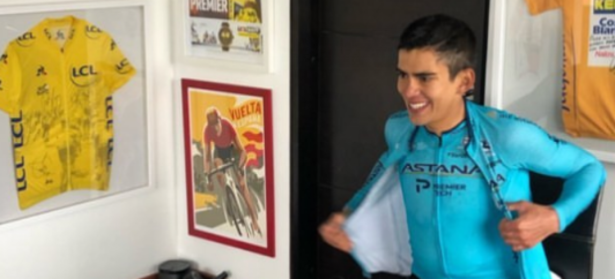 “Contento de portar el uniforme del Astana”: Harold Tejada