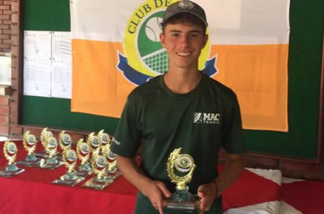 Thomás Cardona, el tenista de Guarne que ganó dos títulos en el Campeonato Nacional en Cali