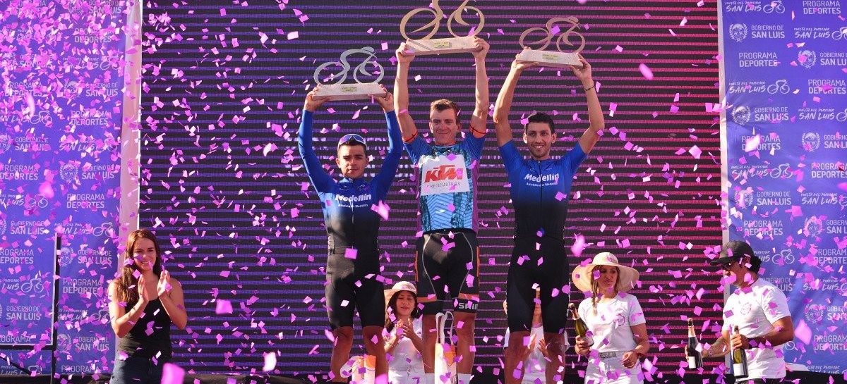 Walter Vargas, tercero en la clasificación general de la Vuelta del Porvenir en Argentina