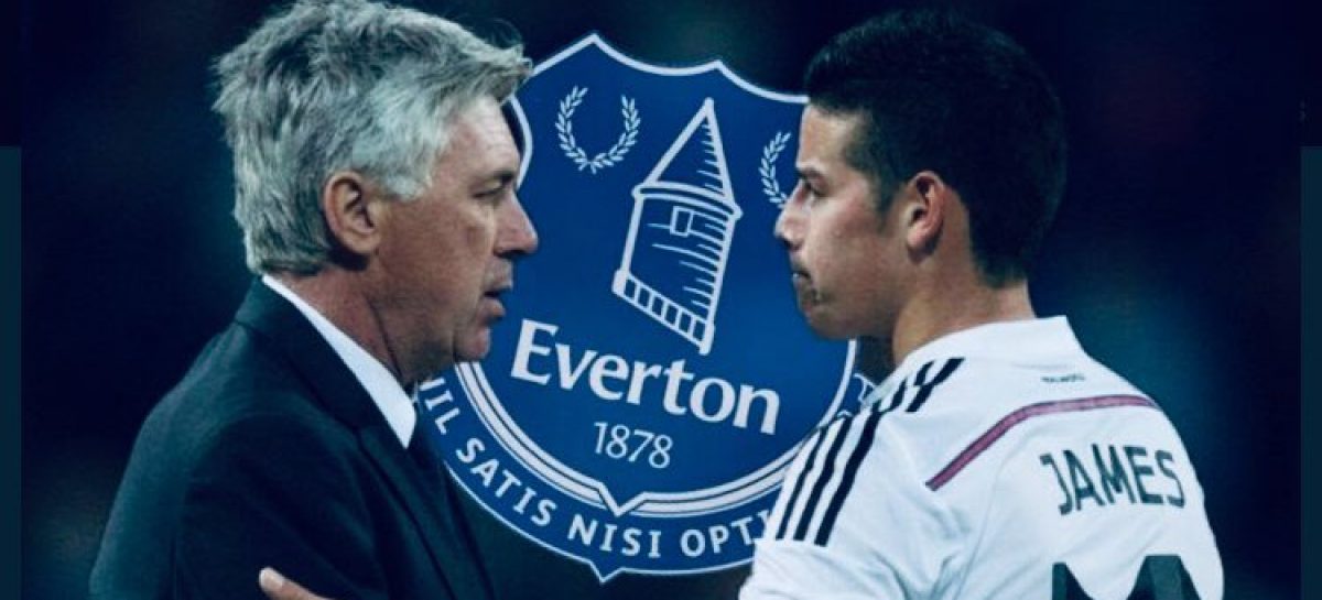 James Rodríguez se reencontrará con Carlo Ancelotti en el Everton de Inglaterra