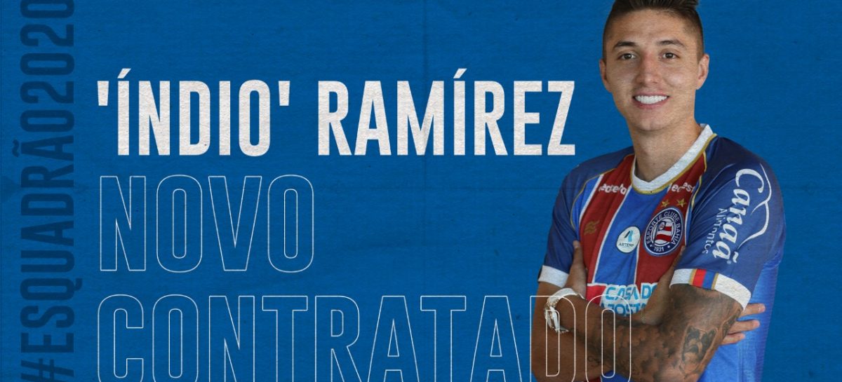 ¡Oficial! El ‘indio’ Ramírez es nuevo jugador de Sport Bahía de Brasil