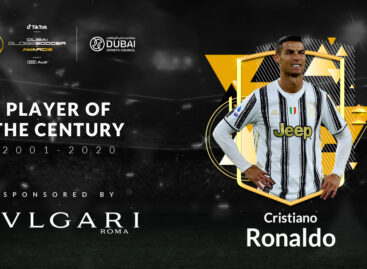 Cristiano Ronaldo ganó el premio al mejor futbolista del siglo XXl (2001-2020) en los Globe Soccer Awards