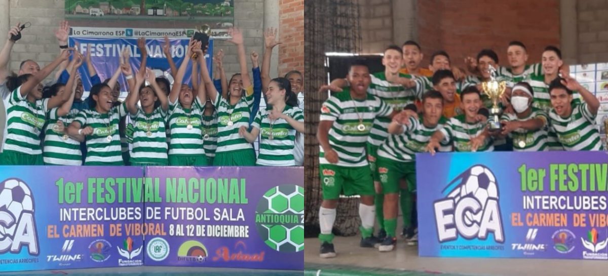 ¡Título en hombres y mujeres! La Selección Antioquia fue campeón del Nacional de Fútbol Sala en El Carmen de Viboral