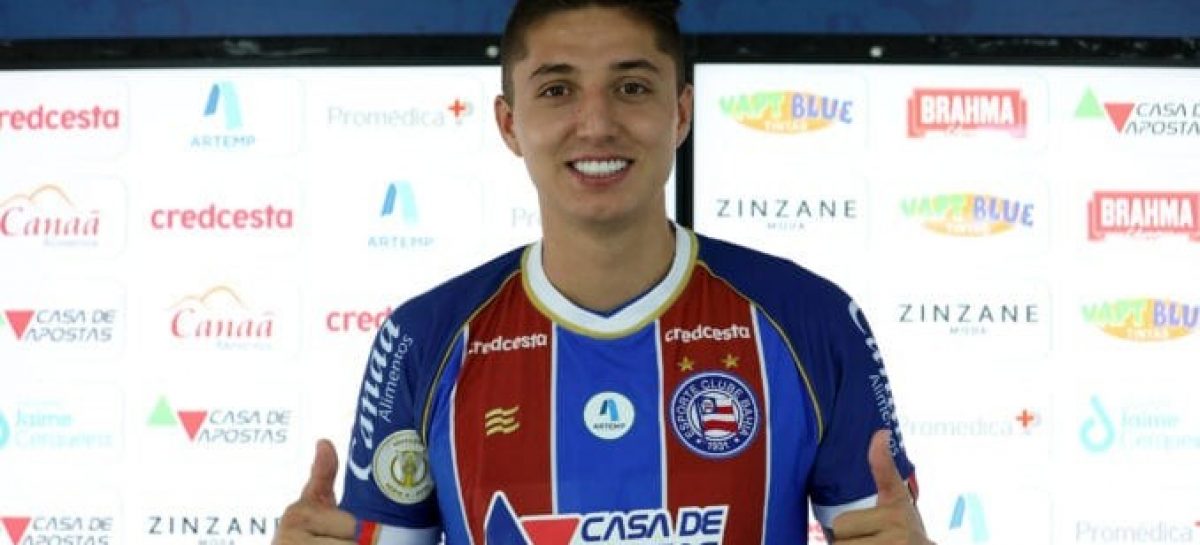 El rionegrero Juan Pablo ‘indio’ Ramírez fue titular con Bahía en la Copa Sudamericana