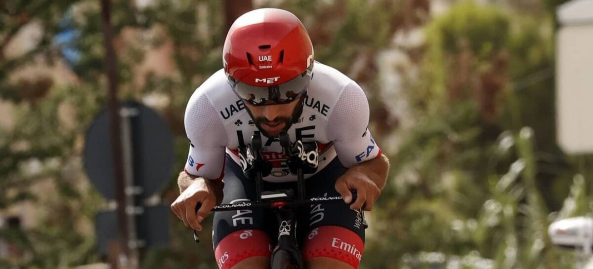 ¡Tercer lugar! Fernando Gaviria, en el podio de la Tirreno-Adriático