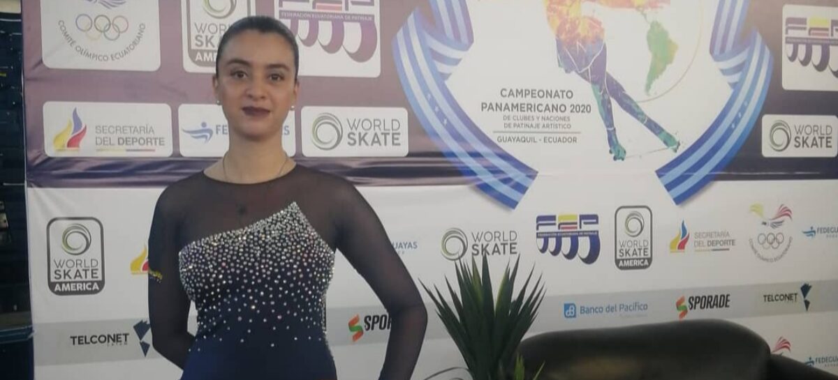 Top 5 para la rionegrera Juliana Giraldo en el Panamericano de Patinaje Artístico en Ecuador