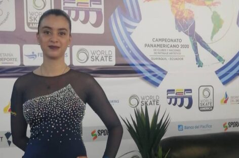 Top 5 para la rionegrera Juliana Giraldo en el Panamericano de Patinaje Artístico en Ecuador