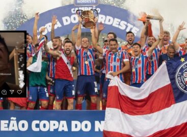 El rionegrero Juan Pablo Ramírez festejó el título de Bahía de la Copa Do Nordeste: el