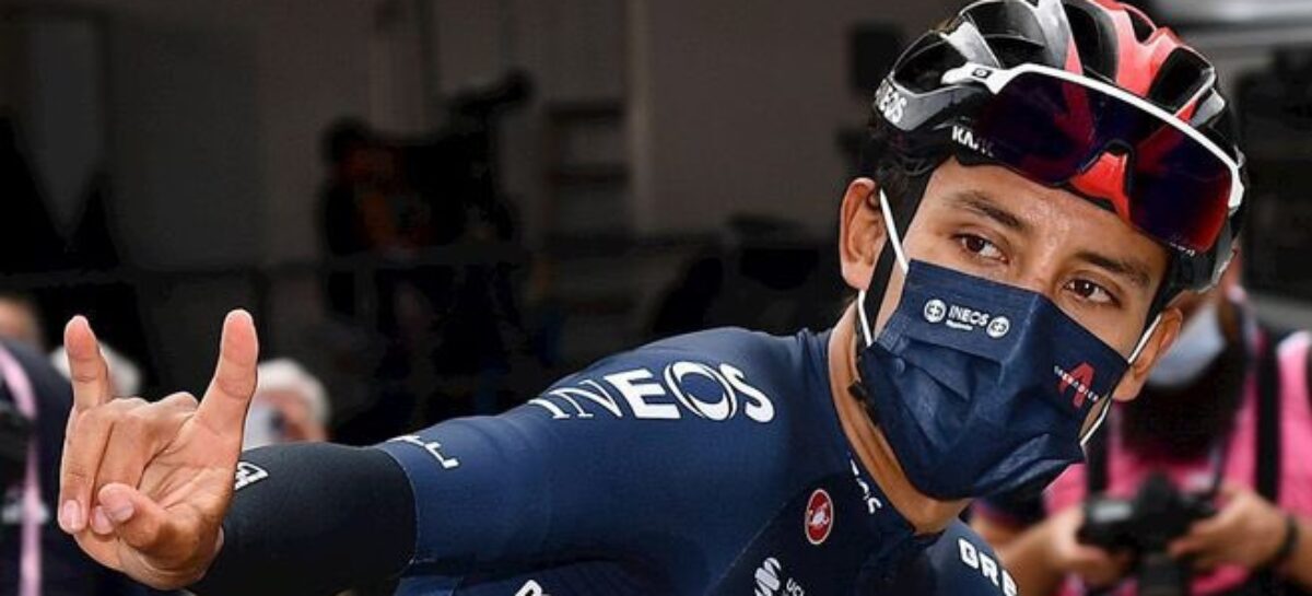 Egan Bernal fue segundo en la sexta etapa del Giro de Italia