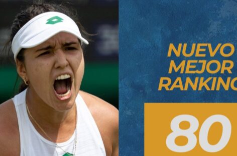 María Camila Osorio escaló hasta la casilla 80 en el ranking de la WTA