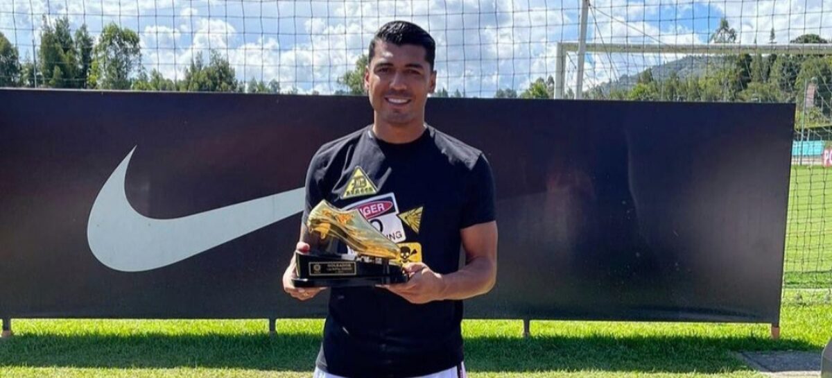 En Guarne, Jefferson Duque recibió el botín de oro como goleador de la Liga Betplay
