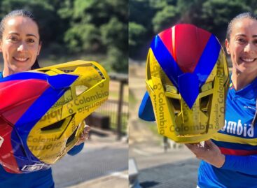 El casco que utilizará Mariana Pajón en los Juegos Olímpicos