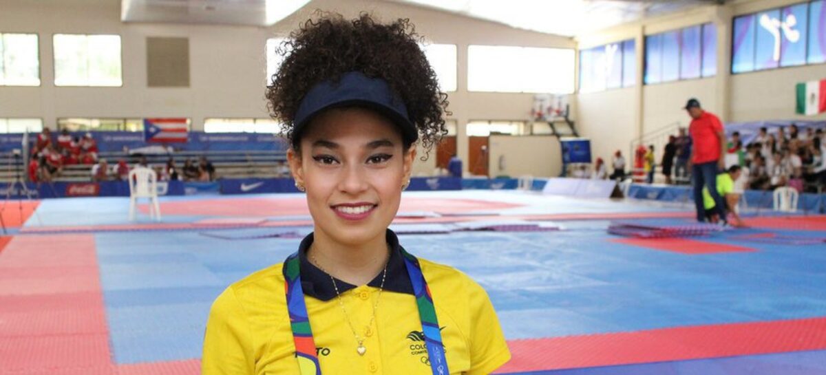 Andrea Ramírez clasificó a los cuartos de final en Taekwondo