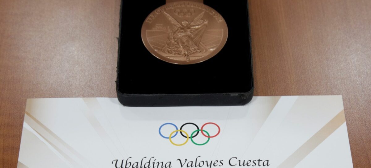Llegó a Colombia la medalla de Ubaldina Valoyes de Londres 2012