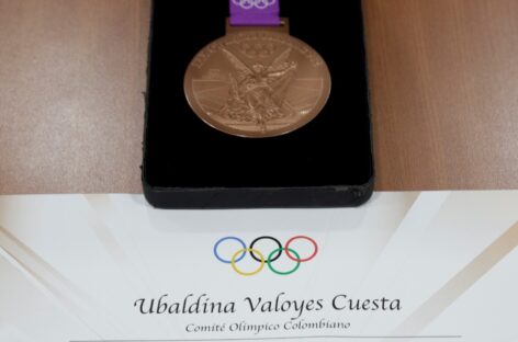 Llegó a Colombia la medalla de Ubaldina Valoyes de Londres 2012
