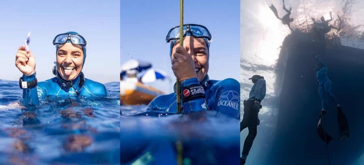 La colombiana Sofía Gómez estuvo cerca del podio en el Mundial de Apnea en Chipre