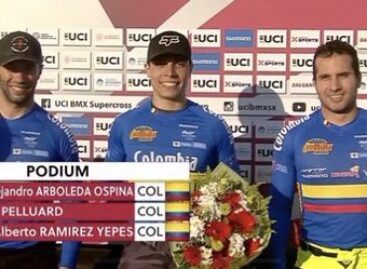 ¡Histórico! Colombia hizo el 1, 2, 3 y 4 en la Copa Mundo de BMX en Turquía