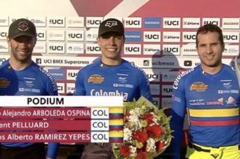¡Histórico! Colombia hizo el 1, 2, 3 y 4 en la Copa Mundo de BMX en Turquía
