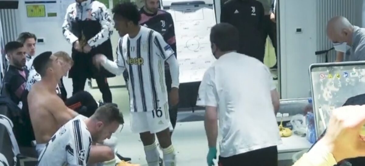 Revelan discusión entre Cristiano Ronaldo y Juan Guillermo Cuadrado en el camerino de Juventus