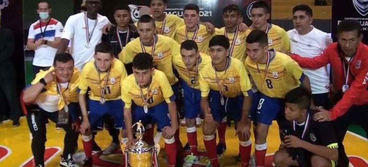 Colombia, subcampeón del Mundial de Fútbol de Salón Sub-15 en Paraguay