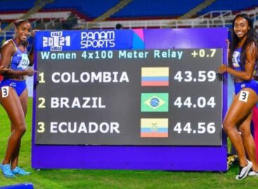 ¡Récord Sudamericano! Colombia ganó el oro en los relevos 4X100 de los Panamericanos Junior