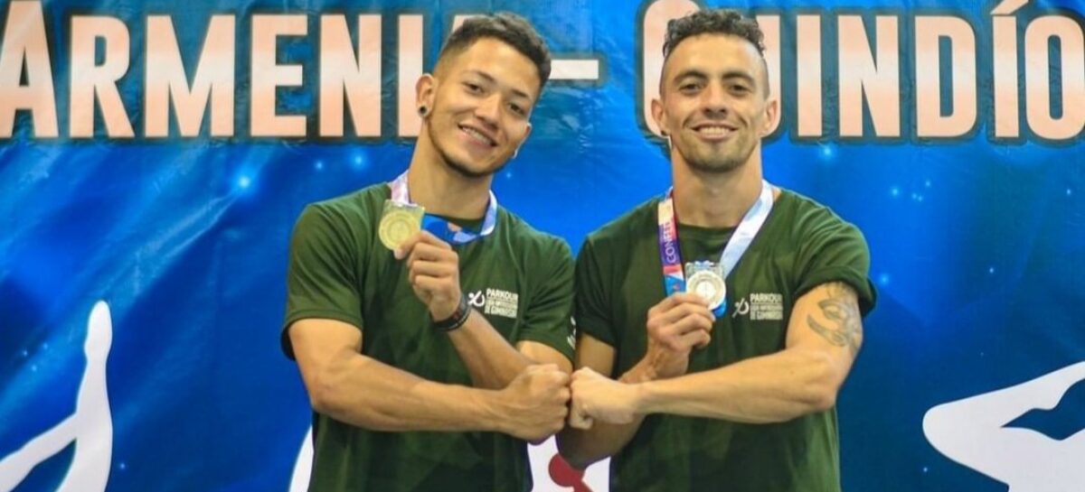 Camilo Mazo y Juan Camilo Botero hicieron el 1-2 en el Campeonato Nacional de Parkour