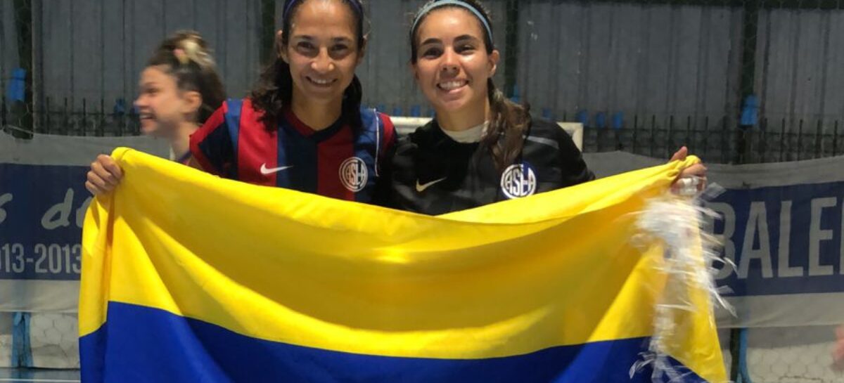 Naila Imbachi y Paola Aguirre, campeonas del Torneo de Futsal Argentino con San Lorenzo de Almagro