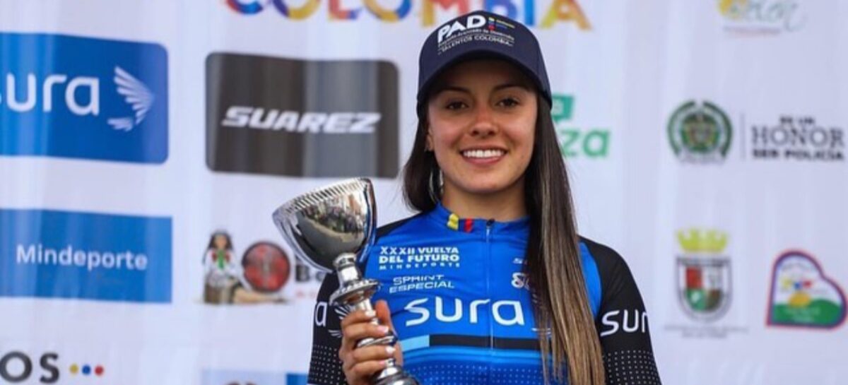 Karen Dahiana González es la campeona de los sprints especiales en la Vuelta del Futuro
