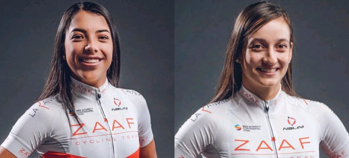 Erika Botero y Katherin Montoya, dos ciclistas del Oriente que correrán en el Zaaf Women Cycling Team
