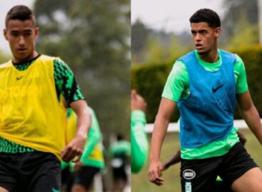 Juan José Arias y Jacobo Salazar, dos rionegreros que hicieron pretemporada con Atlético Nacional