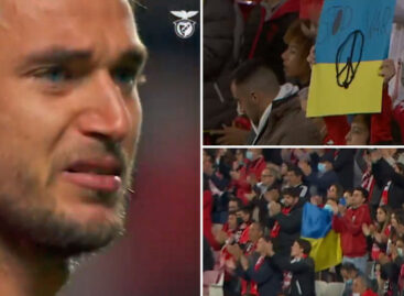 Futbolista ucraniano rompió en llanto cuando fue ovacionado por los hinchas de Benfica