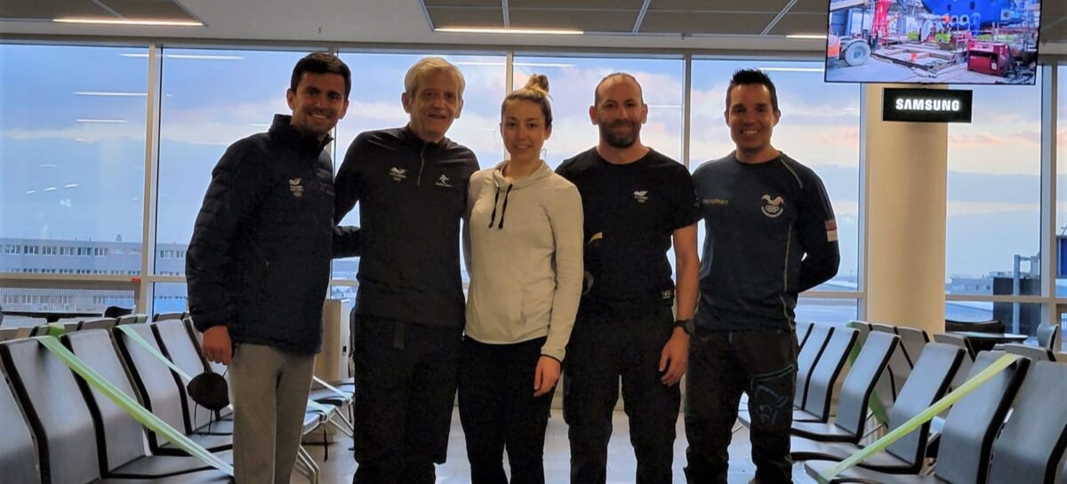 Laura Gómez ya viajó a Beijing para disputar los Juegos Olímpicos de Invierno