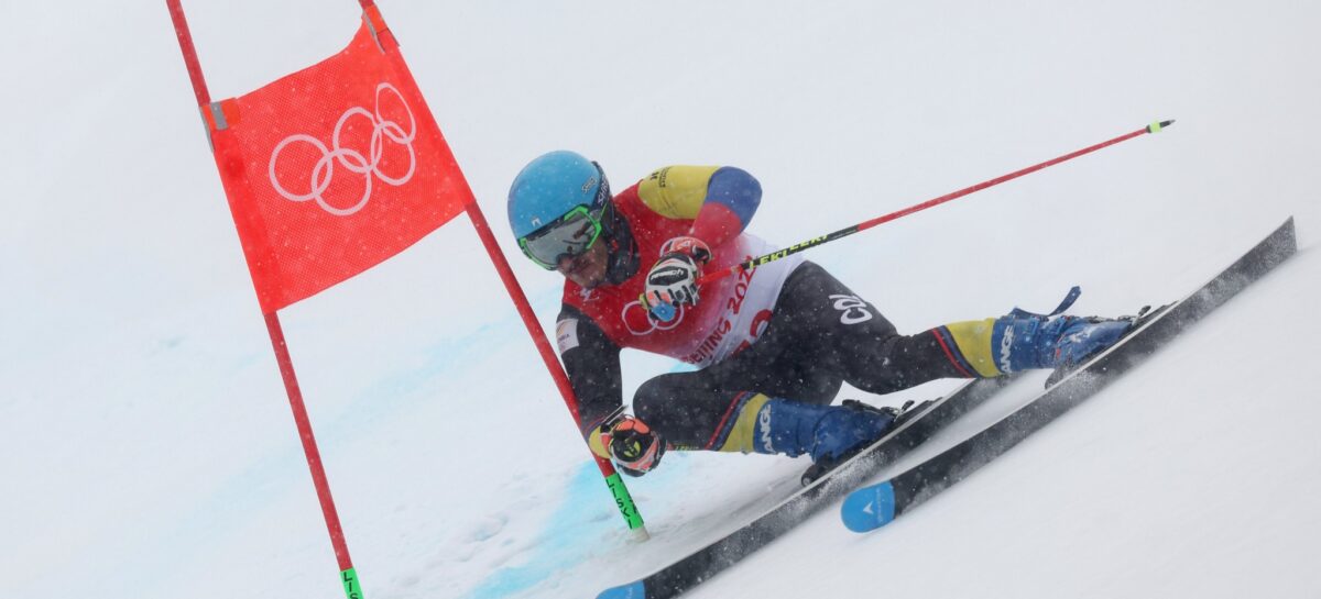 El colombiano Michael Poettoz fue el mejor latinoamericano en el eslalon gigante en Beijing 2022
