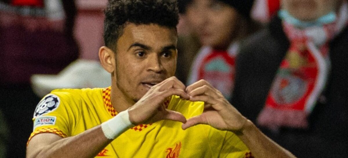 El colombiano Luis Díaz marcó gol en los cuartos de final de la Champions League