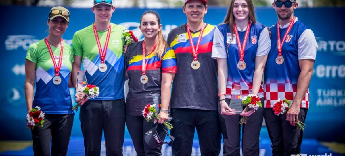 Sara López y Daniel Muñoz se consagraron campeones en la Copa Mundo de Tiro con Arco