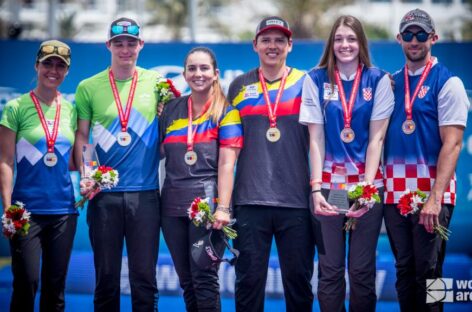 Sara López y Daniel Muñoz se consagraron campeones en la Copa Mundo de Tiro con Arco