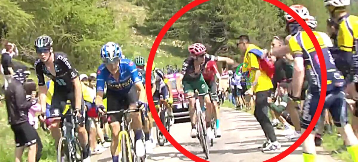El ciclista Hugh Carthy intentó agredir a un aficionado colombiano en el Giro de Italia