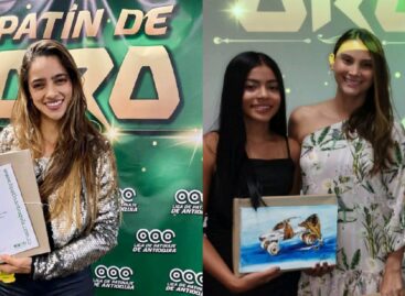 Las antioqueñas Fabriana Arias y Carolina Báez fueron reconocidas con el ‘Patín de Oro’