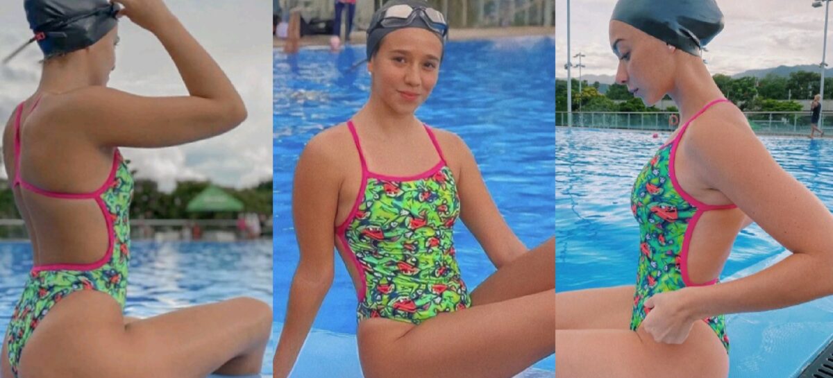 Estefanía, Melissa y Salomé, las tres jóvenes que toman la bandera de la natación artística en Antioquia