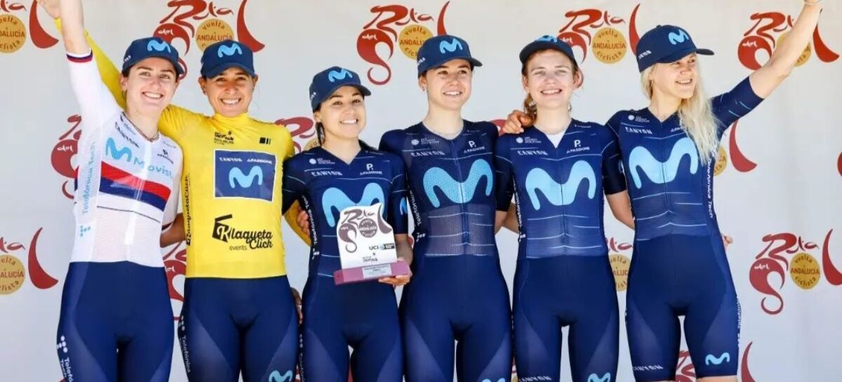 ¡Espectacular! La cejeña Paula Patiño subió al podio en la Clásica de Navarra Femenina