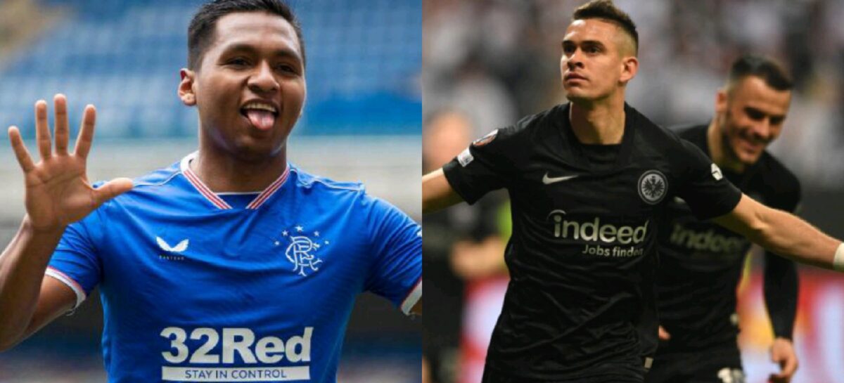Rafael Santos Borré o Alfredo Morelos: un colombiano será campeón de la Europa League