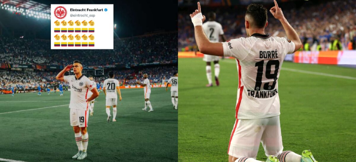 Rafael Santos Borré le dio el título de la Europa League al Eintracht Frankfurt
