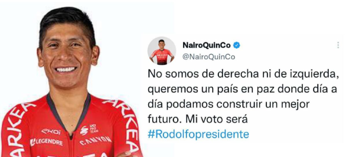 Nairo Quintana apoyará a Rodolfo Hernández en las elecciones presidenciales