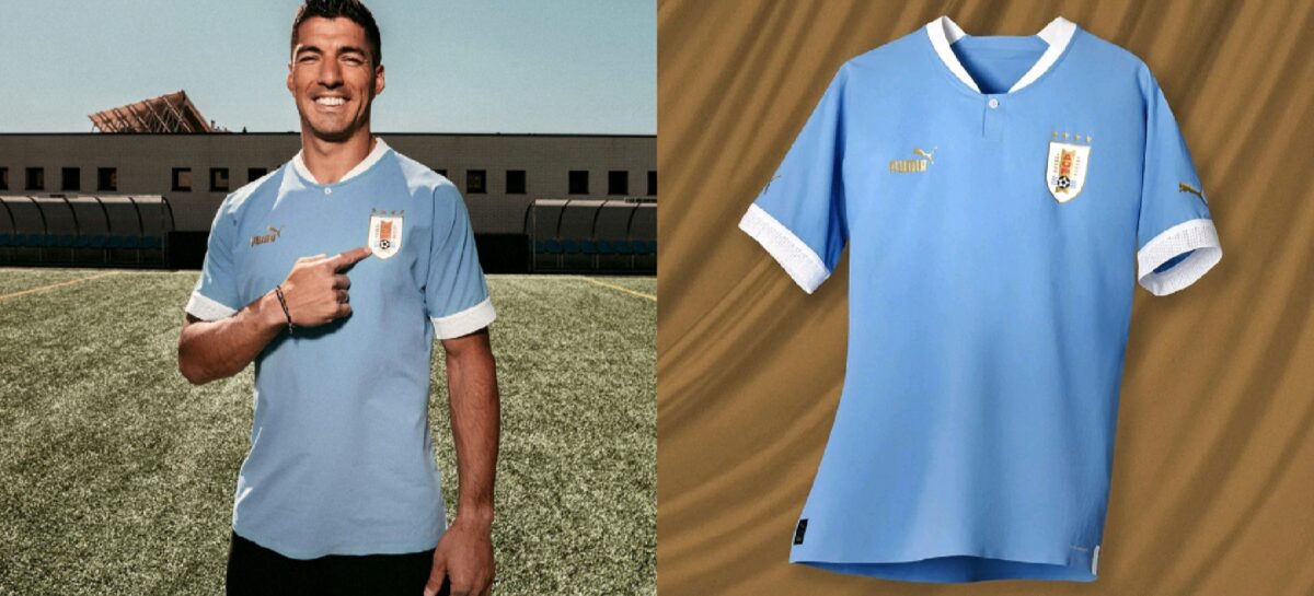 ¡Estilo retro! Uruguay presentó la camiseta que lucirá en el Mundial de Qatar 2022