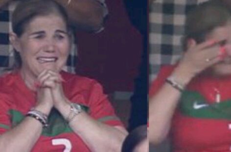 La madre de Cristiano Ronaldo no pudo ocultar las lágrimas tras los goles de su hijo con Portugal