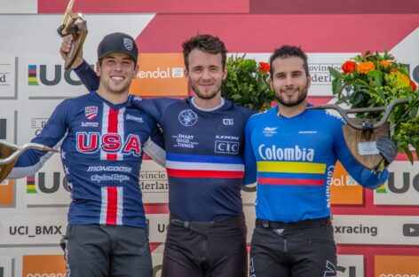 Bronce para Carlos Ramírez en la cuarta parada de la Copa Mundo de BMX en Países Bajos